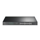 TP-Link TL-SG1218MP switch di rete Non gestito Gigabit Ethernet (10/100/1000) Supporto Power over Ethernet (PoE) 1U Nero