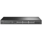 TP-Link TL-SG3428XPP-M2 switch di rete Gestito L2+ 2.5G Ethernet (100/1000/2500) Supporto Power over Ethernet (PoE) 1U Nero