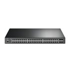 TP-Link TL-SG3452XP switch di rete Gestito L2+ Gigabit Ethernet (10/100/1000) Supporto Power over Ethernet (PoE) 1U Nero