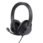 Trust Ayda Max USB Auricolare Cablato A Padiglione Ufficio USB Type-C / USB Type-A Nero