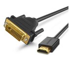 Ugreen 30116 Cavo e adattatore video 1 m DVI HDMI Nero