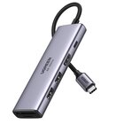 Ugreen 6-in-1 USB-C Hub USB tipo-C Argento