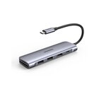 Ugreen 6-in-1 USB C PD USB 3.2 Gen 1 (3.1 Gen 1) Type-C 5000 Mbit/s Argento