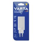 Varta 57956 101 401 Caricabatterie per dispositivi mobili Universale Bianco AC Ricarica rapida Interno