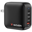 Verbatim Mini GaN Charger 100W Universale Nero AC Ricarica rapida Interno