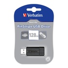 Verbatim PinStripe 128GB USB2.0 Nero