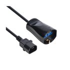 Vultech Cavo di Alimentazione IEC C14 Maschio - 10/16A Bipasso Schuko