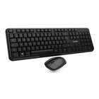 Vultech KM-811W tastiera Mouse incluso Ufficio Wireless a RF + USB QWERTY Italiano Nero