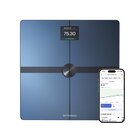 Whitings Body Smart - Bilancia nera digitale WIFI con composizione corporea: peso, massa grassa, muscolare, ossa, acqua, indice di grasso viscerale, bilancia di precisione, fino a 8 utenti