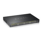 ZyXEL GS2220-50HP-EU0101F switch di rete Gestito L2 Gigabit Ethernet (10/100/1000) Supporto Power over Ethernet (PoE) Nero