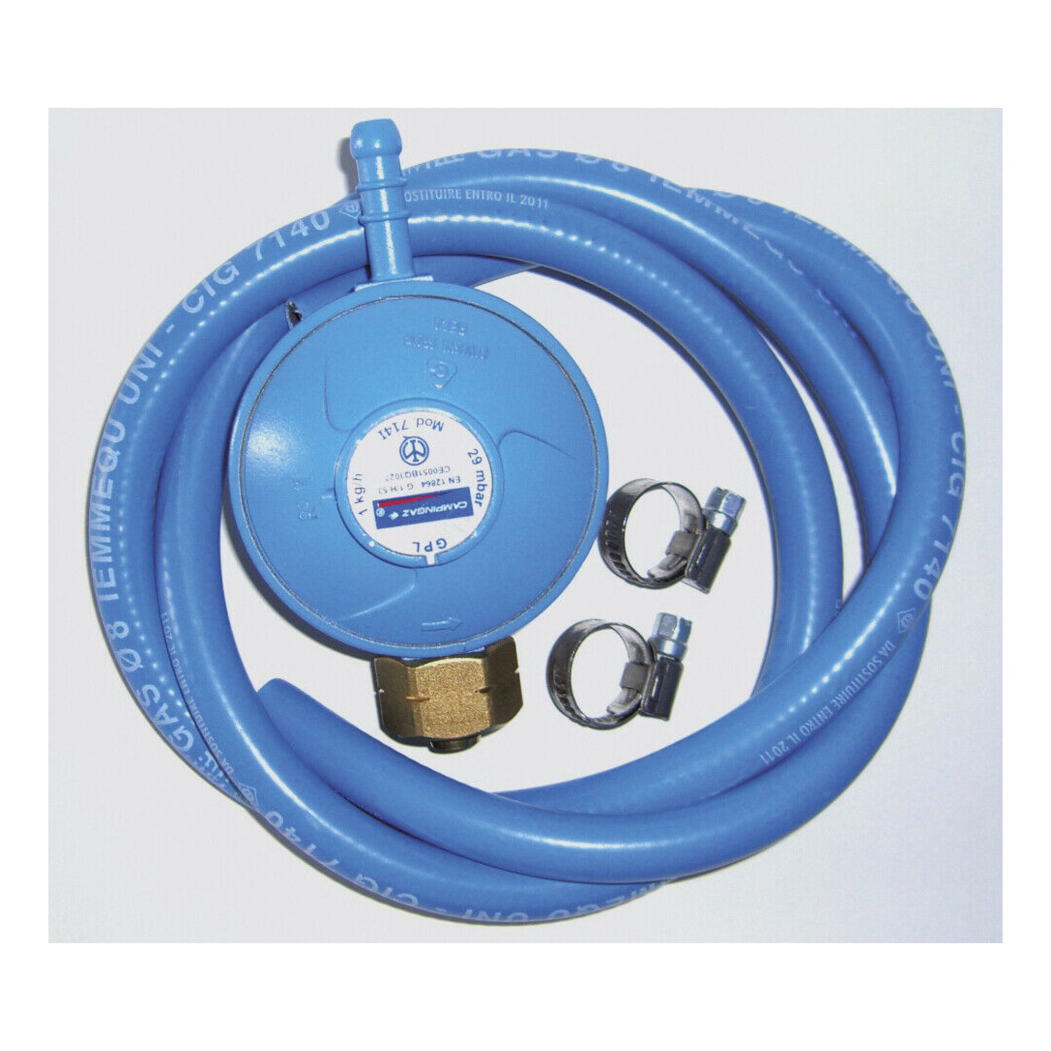 Set regolatore GPL con chiave e tubo