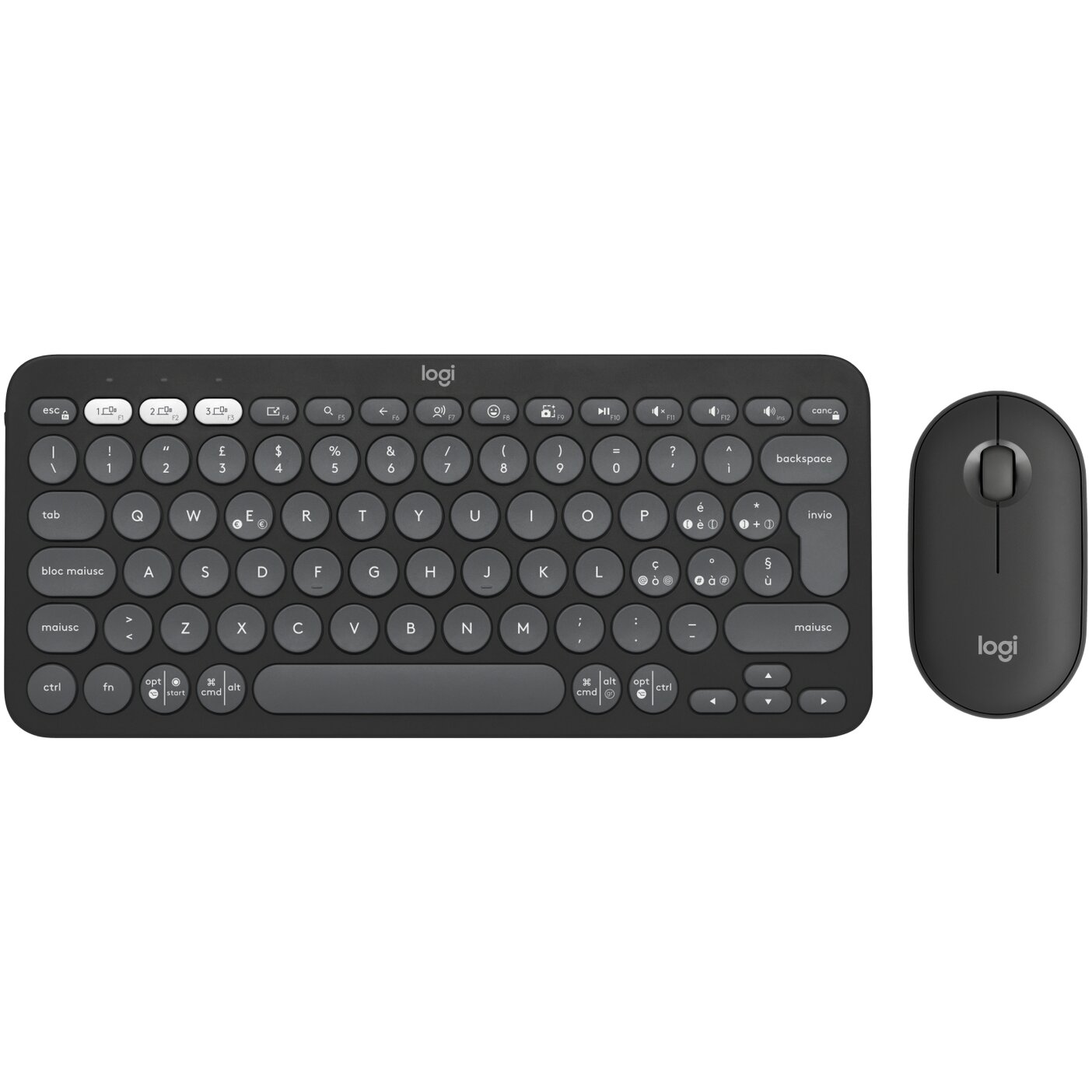 Renkforce RF-KMC-410 Kit Tastiera E Mouse Senza Fili – Layout Tedesco QWERTZ – Connessione 2.4 GHz, Mouse Ottico Regolabile 800/1000/1200 DPI – Nero - 5