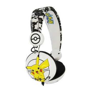 Pokémon japanese cablato cuffie nero, bianco, giallo