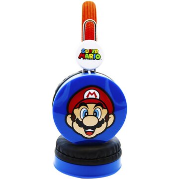 Super mario cuffie cablato blu, rosso