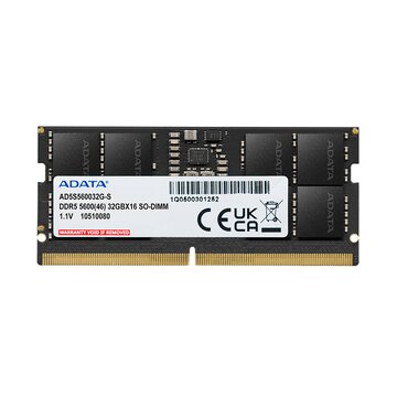 Adata AD5S560016G-S memoria 16 GB 1 x 16 GB DDR5 5600 MHz Data Integrity Check (verifica integrità dati)