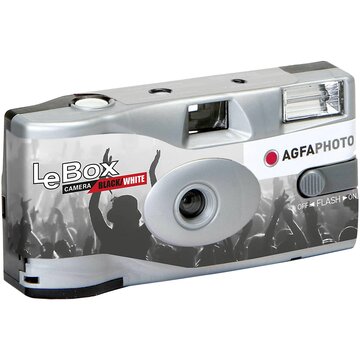 AgfaPhoto LeBox Usa e Getta, con Flash, 400 ISO, 36 Foto Bianco e Nero