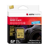 AgfaPhoto SDXC Professional UHS I U3 128GB V30 95mb/s