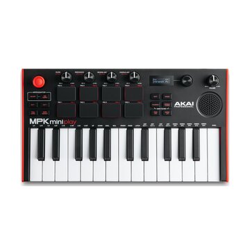 Mpk mini play mk3 tastiera midi 25 chiavi usb nero, rosso