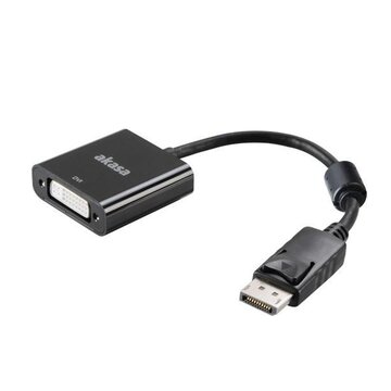 Ak-cbdp15-20bk cavo e adattatore video 0,2 m displayport dvi-i nero