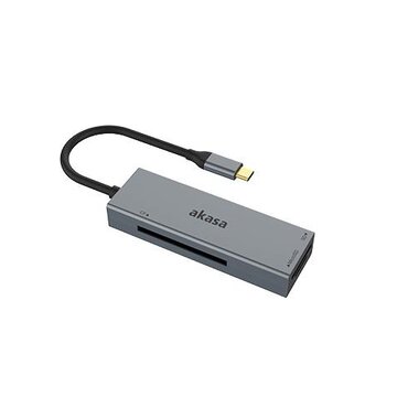 Akasa AK-CR-09BK lettore di schede USB 2.0 Type-C Grigio