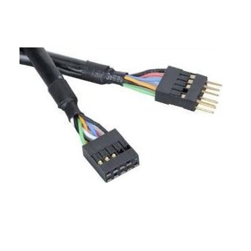 Akasa EXUSBI-40 cavo USB 0,4 m USB 2.0 Nero