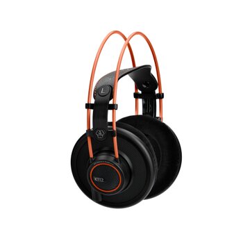 AKG K712 PRO Cuffie Cablato A Padiglione MUSICA Nero, Arancione