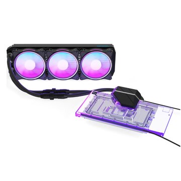 Eiswolf 2 aio 360mm rtx 4090 suprim con piastra posteriore