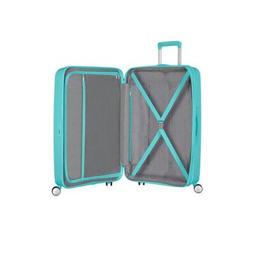 AMERICAN TOURISTER Sounbox Spinner Expandable 77cm Trolley Guscio rigido 97 L Blu