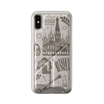 AMOBII Cover per iPhone X e XS Russia