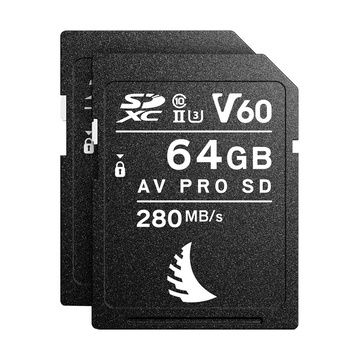 Angelbird SDXC 128GB AV Pro MK2 UHS-II V60 U3 Classe 10 Match Pack per FUJIFILM X-T3 e X-T4 (2 x 64 GB)