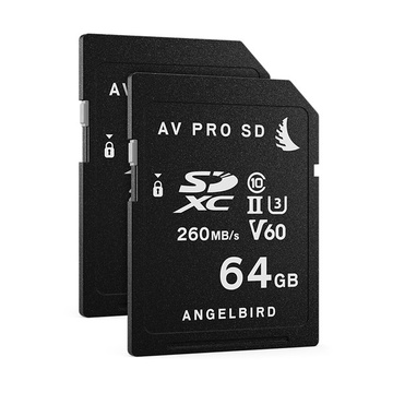 Angelbird SDXC 64GB UHS U3 Classe 10 (2 pz)