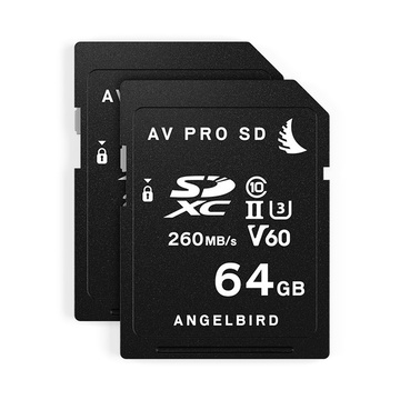 Angelbird SDXC 64GB UHS U3 Classe 10 (2 pz)