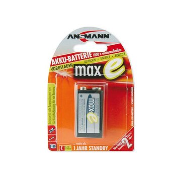 Ansmann 1 maxe NiMH 9V-Block 200 mAh deutsch