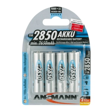 Ansmann 4 Batterie ricaricabili AA NiMH 2850mAh