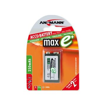 Ansmann maxE NiMH 9V-Block 250 mAh