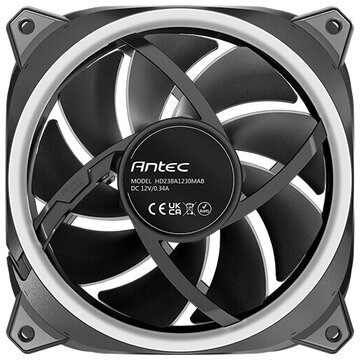 Neo prizm t3 120 argb_3pk case per computer ventilatore 12 cm nero 3 pz