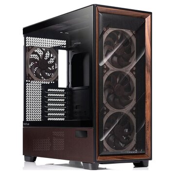 Noctua edition - flux pro full tower nero, legno