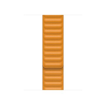Apple 40mm California Poppy Leather Link - M/L Band Arancione Pelle