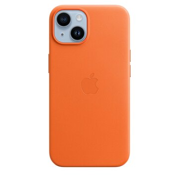 Apple Custodia iPhone 14 in Pelle Arancione