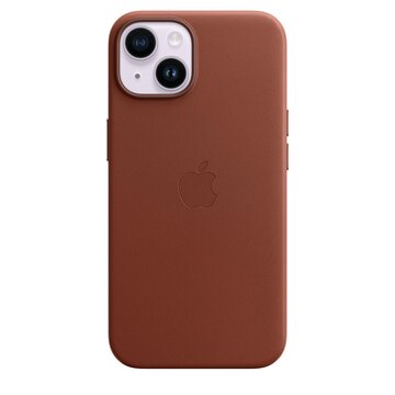 Apple Custodia iPhone 14 in Pelle Terra d'ombra