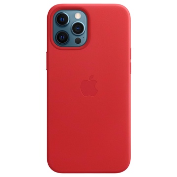 Custodia magsafe in pelle per iphone 12 pro max - rosso