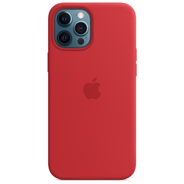 Apple Custodia MagSafe in silicone per iPhone 12 Pro Max Rosso
