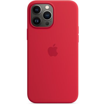 Custodia magsafe in silicone per iphone 13 pro max rosso