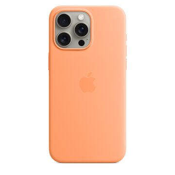 Custodia magsafe in silicone per iphone 15 pro max - aranciata