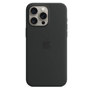 Custodia magsafe in silicone per iphone 15 pro max - nero