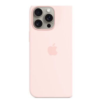 Custodia magsafe in silicone per iphone 15 pro max - rosa confetto