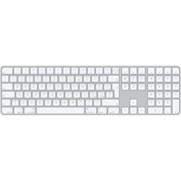 Magic keyboard con touch id e tastierino numerico per mac con chip apple bianco