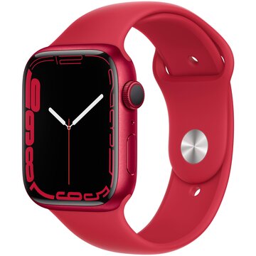 Apple Watch Series 7 GPS 45mm Rosso Cassa in Alluminio con Sport Band Rosso