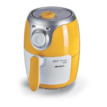 Image of Airy fryer mini singolo 2l indipendente 1000w hot air fryer argento, giallo