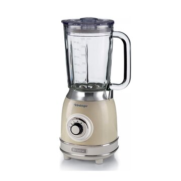 Ariete Frullatore con Tazza in Vetro Vintage Beige